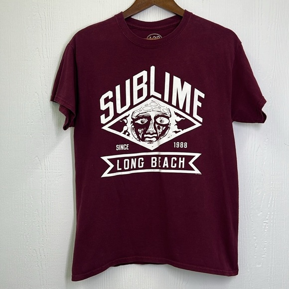 420 - Sublime Long Beach Music Graphic Short Sleeve T Shirt Size Medium - Picture 5 of 7